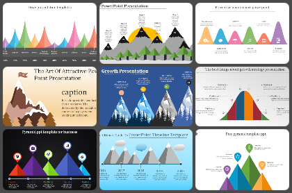 Mountain Diagram Powerpoint Templates